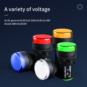 Chỉ số ánh sáng DC 6V/12V/24v36v/48V không thấm nước chỉ số ánh sáng 22mm tín hiệu ánh sáng thí điểm Đèn Led sạc chỉ số - Product Image 5