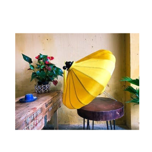 Prix de gros vietnamien lanterne en soie de bambou pour mariage, décoration de lanternes pliables en tissu de festivals du nouvel an - Product Image 2