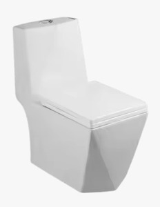 Nuevo diseño Watermark CE sin montura Washdown Water Closet P-trap Commode Australian Standard Ceramic Asiento de inodoro de una pieza - Product Image 2