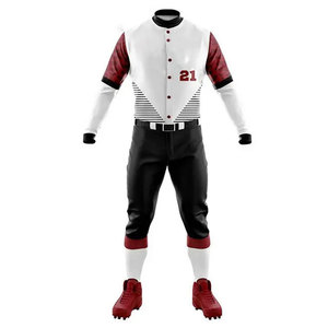 Dernière collection d'uniformes de baseball à manches courtes, teints en couleur unie, uniformes de baseball pour jeunes de taille personnalisée - Product Image 2