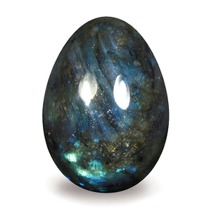 Venta al por mayor de Soha Ágata Piedra natural Labrodita Huevos de cristal carnoso Piedra preciosa Energía Artículos decorativos a precio barato - Product Image 4