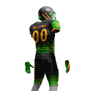Maillots et pantalons de football américain sublimés personnalisés avec nom et numéro, conception d'étiquette personnalisée 2026 - Product Image 2