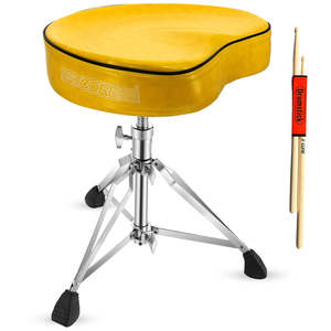 5 Core Drum Throne 4 <b>Padded</b> Guitar <b>Stool</b> Drummer Chair Adjustable Musician Seat - Product Image 1