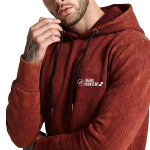 Survêtements d'hiver délavés à l'acide de qualité supérieure, les plus vendus, pour hommes, 100 % coton, écologiques, légers, décontractés, vente en gros - Product Image 4