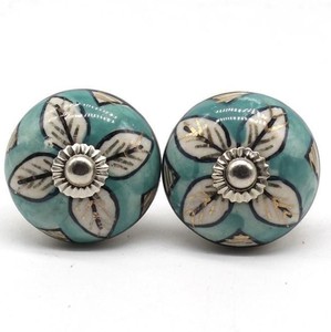Boutons d'armoire en céramique colorés, ronds et personnalisés, meubles en porcelaine, commode, poignée de traction, boutons de poignée d'armoire - Product Image 6