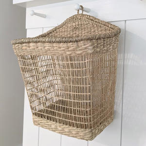 Accesorios de cocina de moda cesta de pared de algas marinas para almacenamiento de ajo cebolla cestas de hierba de mar natural - Product Image 5