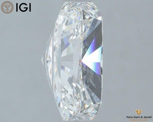 F couleur VS1 clarté 2.00 CARAT CVD forme rayonnante diamant laboratoire cultivé 8.95 MM IGI certifié pour bague de mariage - Product Image 6