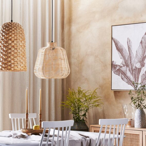 Abat-jour suspendus en rotin naturel rustique et moderne antique belles couvertures de bougies pour la décoration de la maison meilleur prix bambou indonésie - Product Image 5