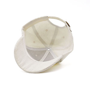 classic design <b>corduroy</b> 6 panel dad hat custom embroidered logo soft breathable adjustable baseball <b>cap</b> for men and women - Product Image 2