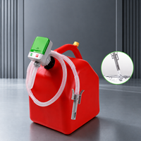 Pompe de transfert de carburant électrique portable en plastique, débit de 2,4 gallons/minute, fonctionne sur batterie, pour voiture, bateau, usage industriel