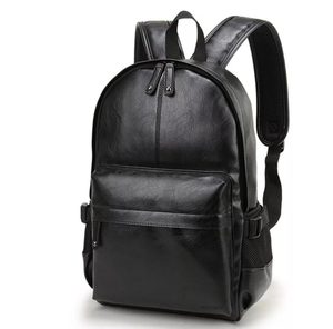 Sac à dos en cuir véritable pour ordinateur portable pour hommes Sac à dos de haute qualité pour l'école, le voyage et l'université - Product Image 1