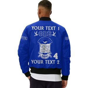 Giacca Varsity in Raso Phi Beta Sigma 1914, Fraternità Greca, Blu Big Sigma, Abbigliamento Universitario Premium Personalizzato - Product Image 6
