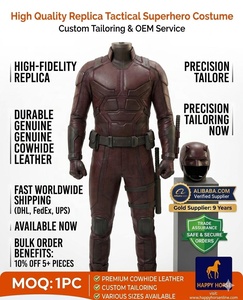 แจ็คเก็ตหนังแท้สไตล์ทหาร แรงบันดาลใจจากภาพยนตร์ Daredevil สำหรับผู้ใหญ่ ทั้งชายและหญิง - Product Image 6