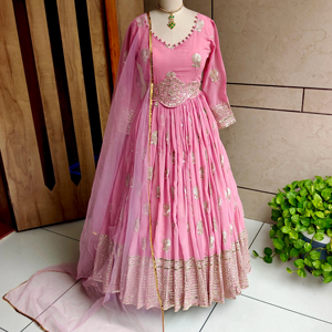 Vestido DE BODA diseñador Georgette-Pent Dupatta - Product Image 1