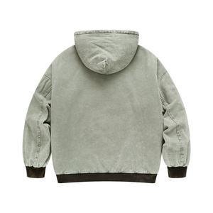 Veste en coton tissé de haute qualité Vintage Trendy Dirtyfit Wind Heavy Industry pour hommes impression personnalisée - Product Image 5