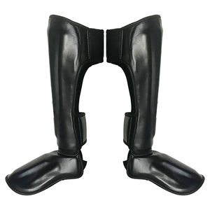 Espinilleras de boxeo de cuero y espinilleras de fútbol para hombres y mujeres con diseño protector y duradero Espinilleras personalizadas - Product Image 4