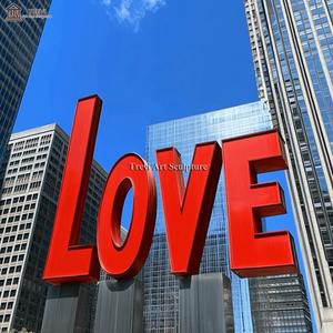 Estatua personalizada Park Metal Art Word Escultura <span class=keywords><strong>de</strong></span> carta <span class=keywords><strong>de</strong></span> amor <span class=keywords><strong>de</strong></span> acero inoxidable - Product Image 6