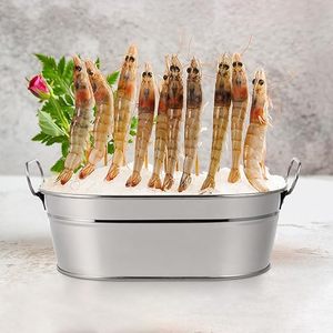 ถังแช่เครื่องดื่มชุบสังกะสีแบบมาตรฐานถังเครื่องดื่มทำจากเหล็กสแตนเลสสำหรับงานปาร์ตี้โฮสต์ซื้อถังน้ำแข็งสำหรับงานเลี้ยง - Product Image 1