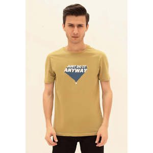 เสื้อยืดผู้ชายผ้าฝ้าย 100% พิมพ์ลายและซับเหงื่อ - ผู้ผลิตขายส่ง - Product Image 1