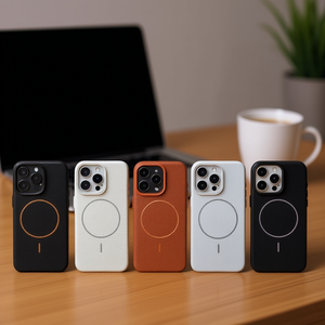 Funda Protectora Magnética Ligera con Textura de Lichi para Teléfonos Móviles IP 12/IP 12 PRO - Product Image 2