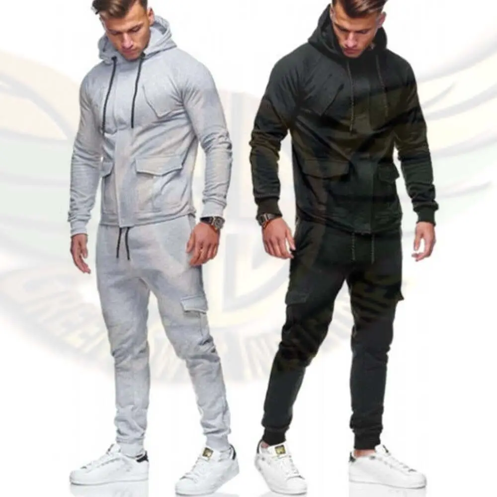 Özel eşofman unisex sweatpants ve hoodie seti erkekler eşofman s verimli sadece yeşil SWIFT IND tarafından üretilen