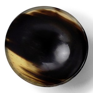 Bol de service en corne Design noir brillant décoration intérieure finition naturelle et bols de décoration colorés - Product Image 1