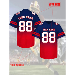 Nueva camiseta de fútbol americano sublimación ropa de fútbol americano camiseta de fútbol americano juvenil - Product Image 4