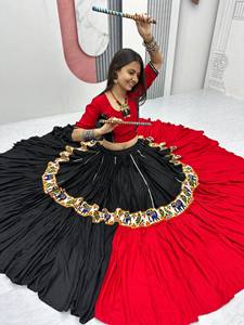 Lanzamiento del Nuevo Zain Exports: Tela Moderna para Lehenga Choli Festiva, 100% Algodón, con Trabajo GAMTHI, Reversible, para Diwali/Bodas - Product Image 4