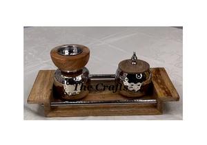 Juego de Tres Quemadores de Incienso Mabkhara de Forma Cuadrada en Color Blanco Madera, Quemador de Incienso Mubkhar Bakhoor para Bodas - Product Image 5