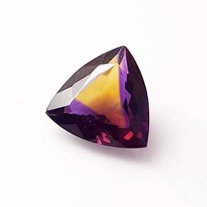 100% gemas y piedras sueltas de forma de trillón de ametrino de corte facetado de calidad superior genuina para uso de colgantes y joyería a granel OEM - Product Image 3