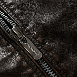 Veste en cuir pour hommes Veste en cuir imperméable et respirante de qualité supérieure à bas prix Veste pour hommes de grande taille Service OEM - Product Image 6