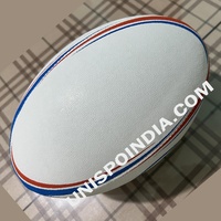 Taille 5 Ballon de rugby gonflable imprimé sur mesure Long ballon de rugby en caoutchouc cousu à la main durable à un prix raisonnable