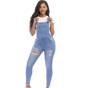 Mono de Mezclilla sin Costuras para Mujer, Estilo Coreano de Moda 2025, Enterizo, Bordado, Informal, para Ejercicio, Yoga, Gimnasio, Servicio OEM - Product Image 6