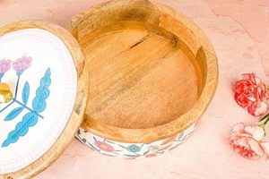 Caja de Madera para Roti con Acabado Liso para Uso Diario y Organización de Cocina, Clásica Caja de Madera para Chapati para Guardar Rotis - Product Image 6