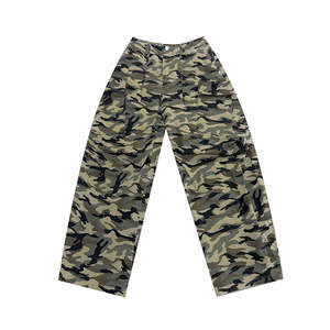 <b>Men's</b> Custom Logo <b>Camouflage</b> Cargo Jogger <b>Pants</b> Casual Baggy Loose Fit Outdoor Workwear - Product Image 1
