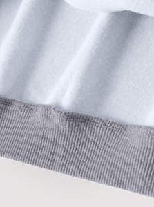 Pull en molleton doux à col en V à capuche pour femme, imprimé personnalisé, manches longues, bordure contrastée, haut décontracté, vêtements décontractés pour tous les jours - Product Image 2