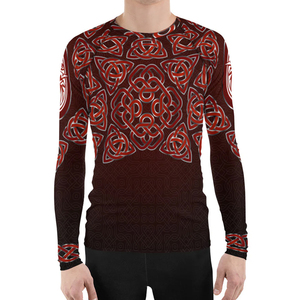 T-shirt de compression à sublimation pour grappling MMA Rash Guard Bjj Rashguard imprimé sur mesure pour hommes Technologie OEM à manches longues - Product Image 1