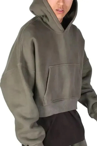 Sudaderas con Capucha de Algodón Grueso Lavado para Hombre, Diseño Vintage Desgastado con Lavado Ácido, 100% Algodón de Alta Calidad - Product Image 5