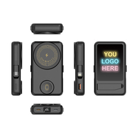 Cargador Inalámbrico Magnético 3 en 1 de 10000 mAh, PD22.5W QC18W, con Logotipo Personalizado LED, Cargador Rápido para Teléfono con Cable, Indicador de Batería y Soporte