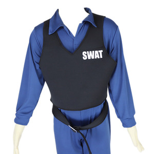 Nouveaux costumes de cosplay de <span class=keywords><strong>policier</strong></span> pour enfants les plus vendus, garçons de 3 à 12 ans, en polyester - Product Image 2