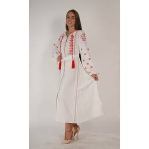 Vestido Maxi de Verano para Mujer, Talla Americana, Cintura Natural, Tejido 100% Algodón, Bordado, Estilo Boho, Diseño de Diseñador - Product Image 6