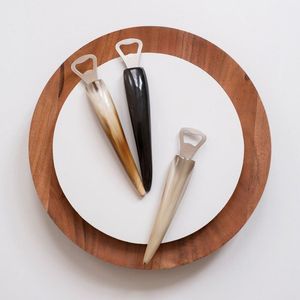 Ouvre-bouteilles de luxe en corne de boeuf pour offrir Ouvre-bouteille en corne de buffle personnalisable Ouvre-bouteille en corne de boeuf artisanal - Product Image 1