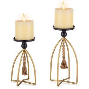Bougeoir moderne en métal de luxe Décoration de maison élégante Styliste Lightning Design pour mariage Noël Tous les jours Occasions spéciales - Product Image 6