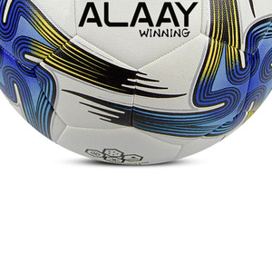 ลูกฟุตบอลลูกฟุตบอลแบบกำหนดเองเกรด Alaay ที่ชนะฟุตบอลไฮบริด PVC/PU/TPU