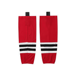 Chaussettes de hockey sur glace personnalisées avec couleur d'équipe personnalisée pour les juniors, les seniors et les adultes, polyester/coton, durables et écologiques - Product Image 1