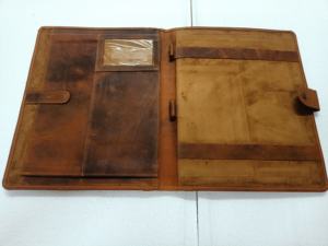 Custom Made with High Quality <b>Leather</b> Folder Is a Sleek Accessory. Idle for Corporate Gifts or Personal Use - Product Image 3