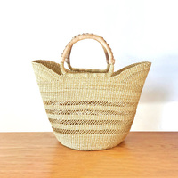 Panier bolga de haute qualité, sacs africains en jonc de mer de luxe, sac à provisions tissé au prix le plus bas, beau design
