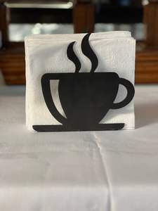 ที่เก็บผ้าเช็ดปากโลหะสีดำดีไซน์คลาสสิกทนทานและเหมาะสำหรับการตกแต่งบ้านหรือสำนักงาน - Product Image 3