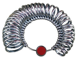 Instruments de mesure de tailles de doigt de jauge il diamètre ou la circonférence d'un doigt de personne pour le faire correspondre avec la taille de la bague correcte. - Product Image 3