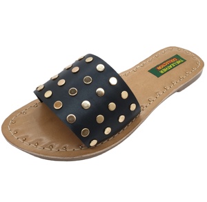 Sandale en cuir de printemps de haute qualité pour femmes, rembourrage anti-glissant, rembourré durable, tendance de la mode, respirant - Product Image 1